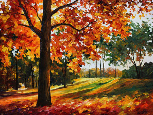 Картина Осенний лес - Картины в гостиную 
