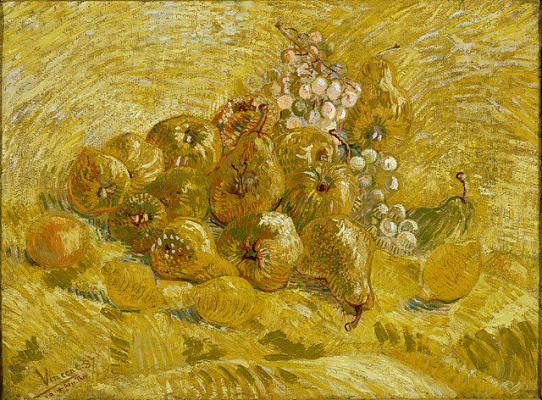 Картина Айва, лимоны, груши и виноград - Ван Гог Винсент 