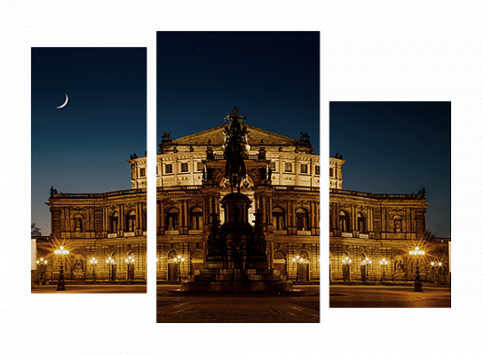 Картина Ніч у Дрездені - З трьох частин 