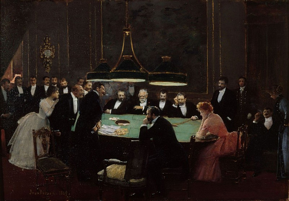 Картина Зал для гри у казино - Беро Жан 
