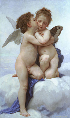 Картина Вільям Адольф Бугро - Перший Поцілунок - Відомі 