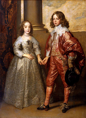 Картина Марія Стюарт І В. Оранський - Дитячі старовинні 