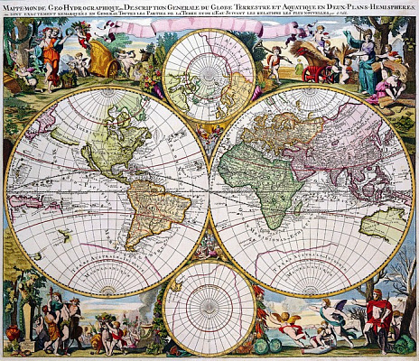 Картина Карта мира 8 - Карты на стену 