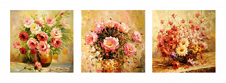 Букеты цветов 2. Триптих
