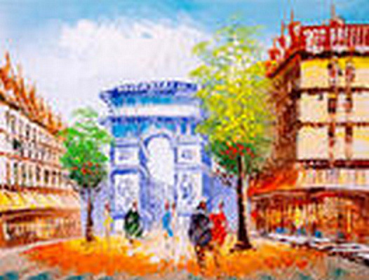 Картина Триумфальная арка в Париже - CYC 
