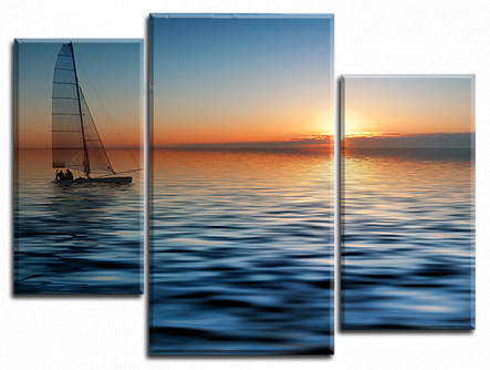 Яхта на закате 5