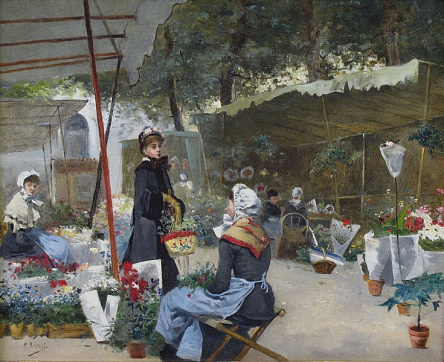 Цветочный рынок в Париже