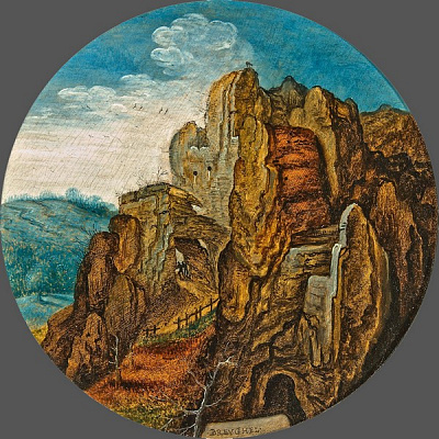 Картина Брейгель Пітер Молодший - Гірський краєвид - Брейгель Пітер Молодший 