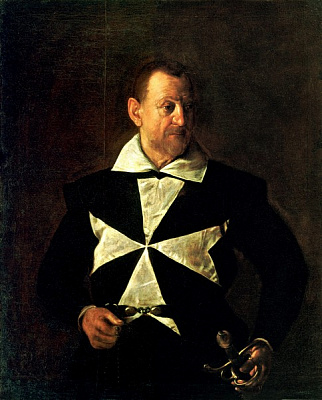 Картина Портрет мальтийского рыцаря (Портрет Фра Антонио Мартелли) - Караваджо Микеланджело  