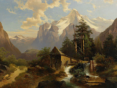 Водяная мельница в горах