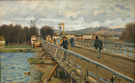 Пешеходный мост в Аржентёе