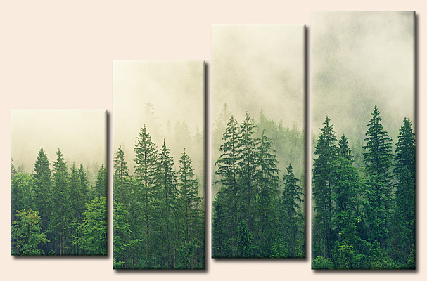 Картина Таємничий ліс 2 - З чотирьох частин 