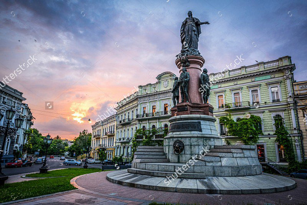 Картина Пам'ятник Катерині II у Одесі - Місто 