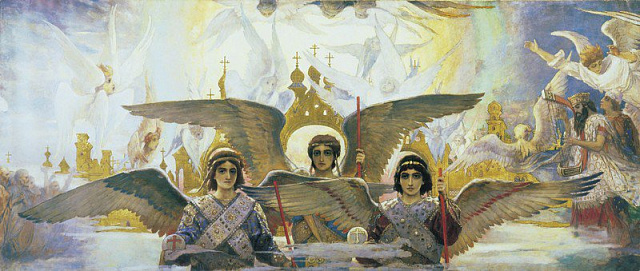 Картина Радість праведних про Господа. Триптих, (центральна частина) - Васнєцов Віктор 