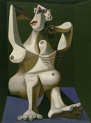 Картина Женщина, расчесывающая волосы - Пикассо Пабло 