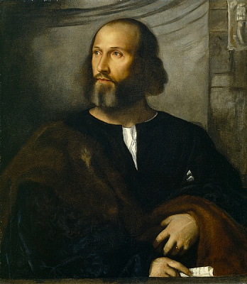 Картина Портрет бородатого мужчины - Вечеллио Тициан 