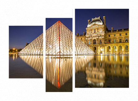 Піраміда перед Лувром у Парижі