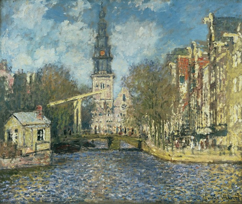 Картина Зёйдеркерк в Амстердаме - Моне Клод 