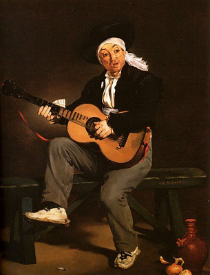 Картина Гитарист испанский  - Мане Эдуард 