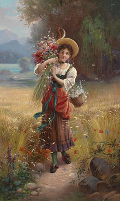 Картина Урожай цветов - Зацка Ханс 