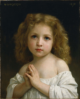Картина Малышка - Бугро Уильям-Адольф 