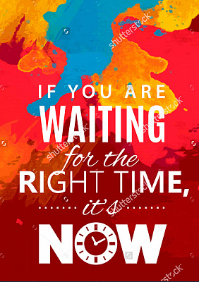 Картина "If you're waiting.." - Мотивационные постеры и плакаты 
