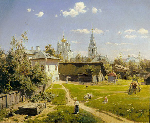Картина Московский дворик - Поленов Василий 