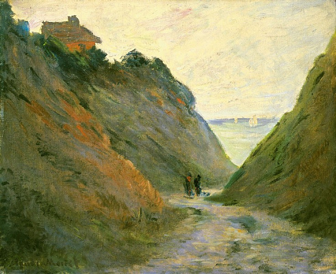 Картина Дорога серед скель у Варанжевілі - Моне Клод 