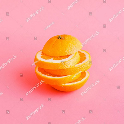 Картина Разрезанный апельсин - Еда-напитки 