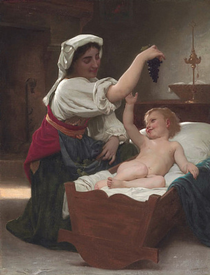 Картина Гроздь винограда - Бугро Уильям-Адольф 