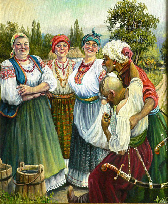 Картина Украинский групповой образ - Групповые старинные 