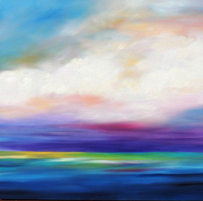 Картина Пучок облаков над водой - Джонстон Мэри 