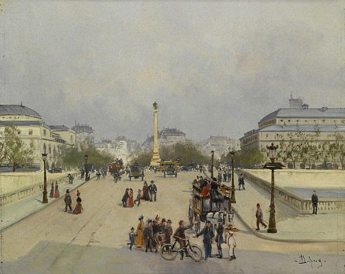 Картина Площадь Шатале2 - Гальен-Лалу Эжен 