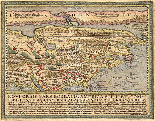 Картина Карта Северной Америки  - Карты на стену 