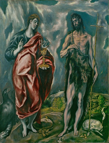 Св.Іоан Євангеліст і св.Франциськ (Толедо, Музей Санта Круз)