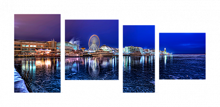 Зимнее озеро в Чикаго