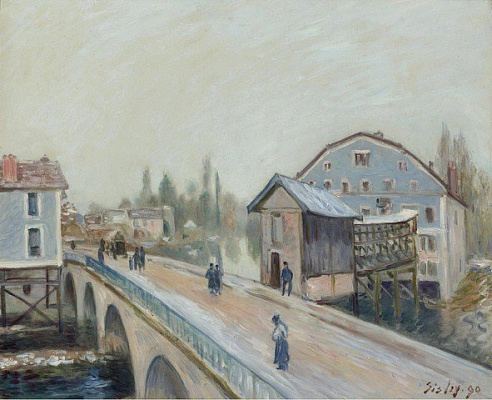 Картина Мост Морет - Сислей Альфред 
