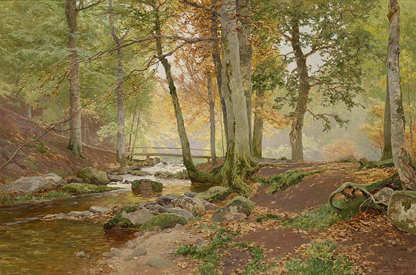 Картина Лесной мостик - Бемер Генрих 