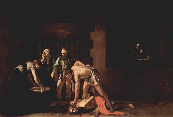 Картина Усекновение головы Иоанна Предтечи - Караваджо Микеланджело  