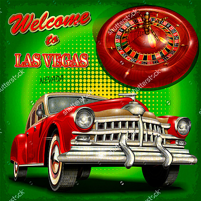 Картина "Welcome to Las Vegas" - Мотивационные постеры и плакаты 