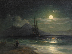 Вид ночного моря