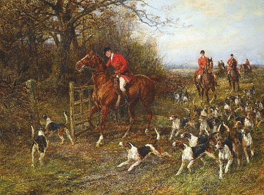 Картина Полювання із собаками - Харді Хейвуд 