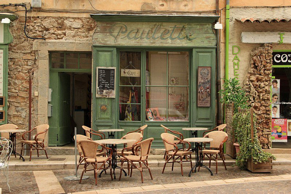 Картина Уличное кафе в Провансе - Город 
