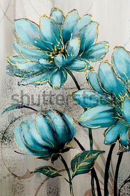 Картина Голубой цветок - G&D 