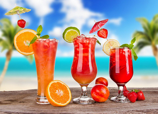 Картина Летние коктейли - Еда-напитки 