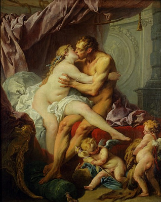 Картина Геркулес и Омфала - Буше Франсуа 