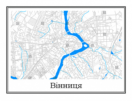 Карта Винницы