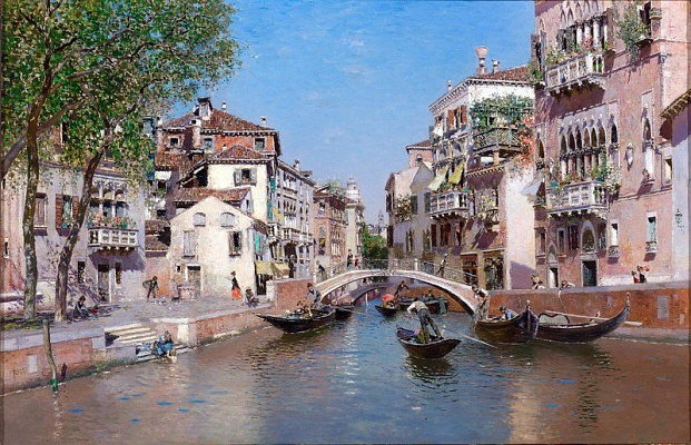 Картина Вулиця Сан-Тровазо у Венеції - Ріко Ортега Мартін 