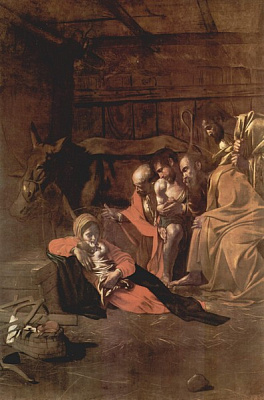 Картина Поклонение пастухов - Караваджо Микеланджело  