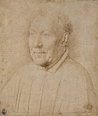 Картина Портрет кардинала (эскиз) - Ван Эйк Ян 